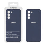 قاب نیو سیلیکون محافظ لنزدار RFF مدل Samsung Galaxy S21 FE - سرمه ای (پک دار)