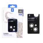 محافظ لنز رینگی اورجینال Lanbi شابلون دار Apple iPhone 15 / iPhone 15 Plus - لیمویی