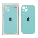 قاب سیلیکونی پاک کنی اورجینال Master Quality مدل Apple iPhone 13 / iPhone 14 - سبزآبی (پک دار)