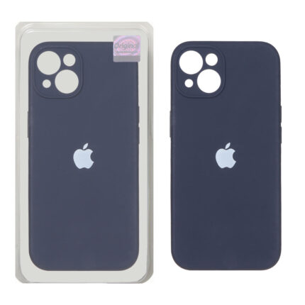 قاب سیلیکونی پاک کنی اورجینال Master Quality مدل Apple iPhone 13 / iPhone 14 - سرمه ای (پک دار)