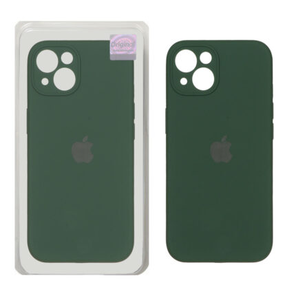 قاب سیلیکونی پاک کنی اورجینال Master Quality مدل Apple iPhone 13 / iPhone 14 - سبز تیره (پک دار)