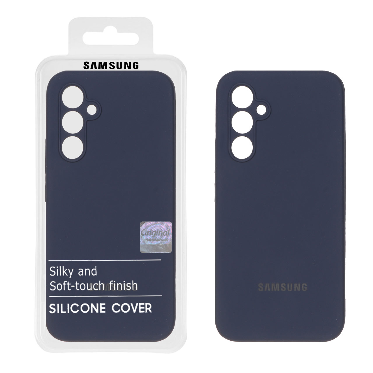1312064 قاب سیلیکونی پاک کنی اورجینال Master Quality مدل Samsung Galaxy A54 - سرمه ای (پک دار) - تصویر 1
