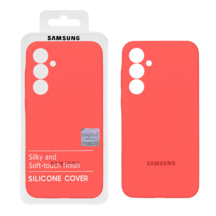 قاب سیلیکونی پاک کنی اورجینال Master Quality مدل Samsung Galaxy A55 - مرجانی (پک دار)