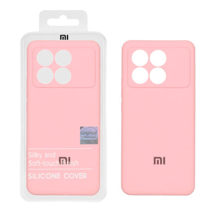 قاب سیلیکونی پاک کنی اورجینال Master Quality مدل Xiaomi Poco X6 Pro 5G / Redmi K70E - صورتی (پک دار)