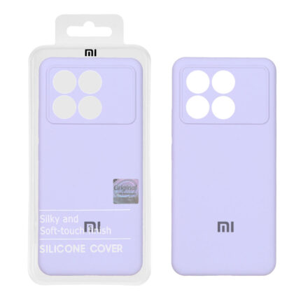 قاب سیلیکونی پاک کنی اورجینال Master Quality مدل Xiaomi Poco X6 Pro 5G / Redmi K70E - یاسی (پک دار)