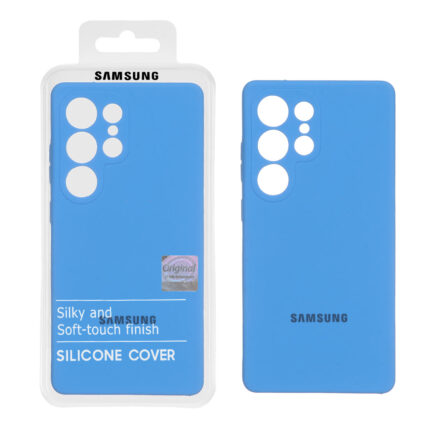 قاب سیلیکونی پاک کنی اورجینال Master Quality مدل Samsung Galaxy S25 Ultra - آبی (پک دار)