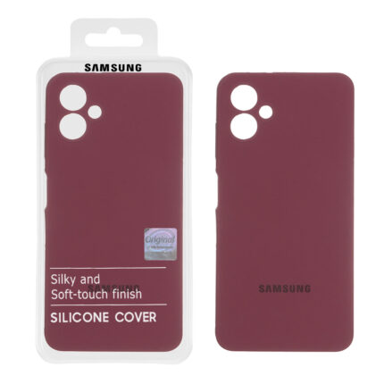 قاب سیلیکونی پاک کنی اورجینال Master Quality مدل Samsung Galaxy A06 - زرشکی (پک دار)