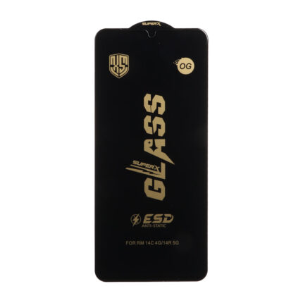 محافظ صفحه نمایش شیشه ای درجه یک Full Cover Super X OG - ESD OVOG مدل Xiaomi Redmi 14C / Poco C75 / Poco C71 / Redmi A5 / Redmi A3 Pro / Redmi A4