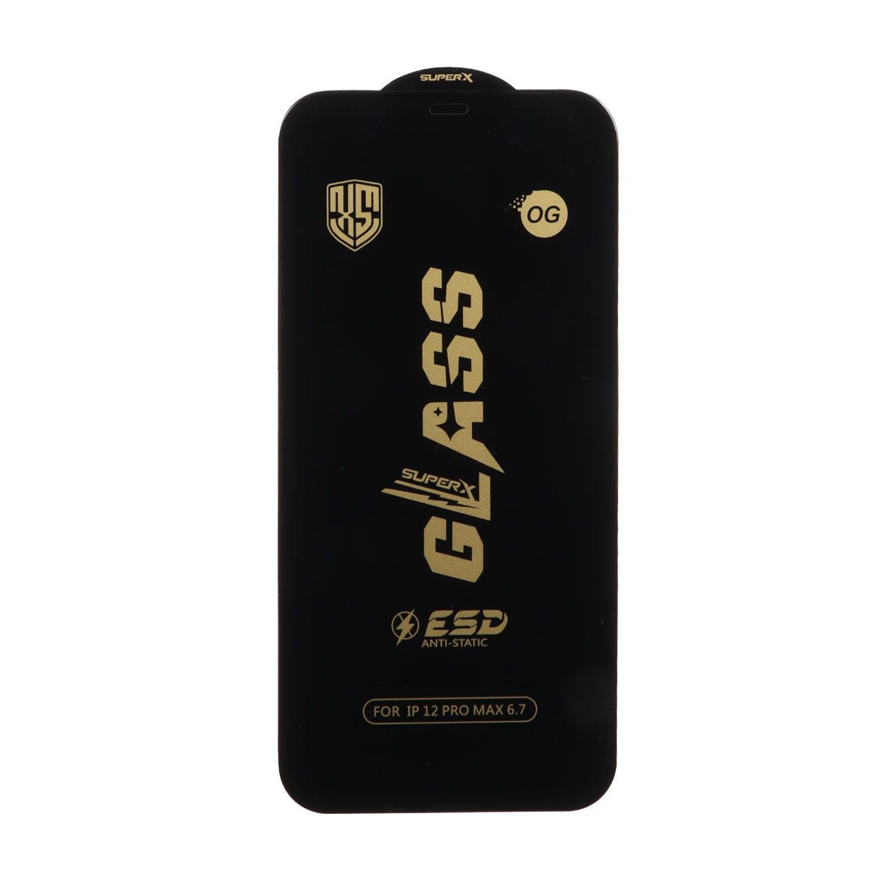 1312676 محافظ صفحه نمایش شیشه ای درجه یک Full Cover Super X OG - ESD OVOG مدل Apple iPhone 12 Pro Max - تصویر 1