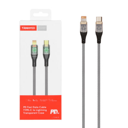 کابل شارژ PD و فست Tranyoo Type-C to Lightning مدل T-P40 IP - مشکی