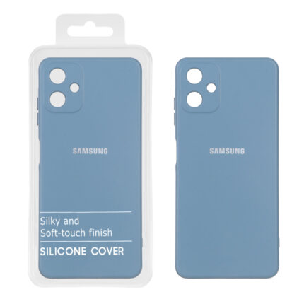 قاب نیو سیلیکون محافظ لنزدار RFF مدل Samsung Galaxy A06 - آبی فیلی (پک دار)