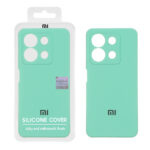 قاب سیلیکونی پاک کنی اورجینال Master Quality مدل Xiaomi Redmi Note 13 4G - سبزآبی (پک دار)
