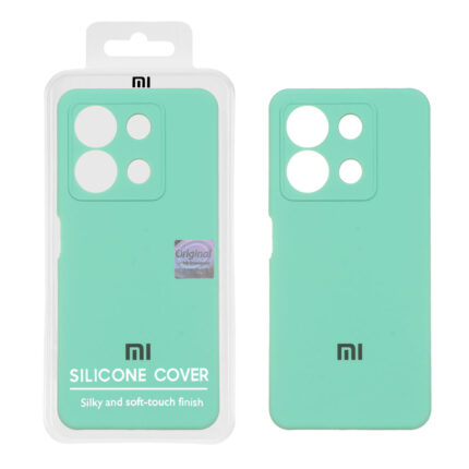 قاب سیلیکونی پاک کنی اورجینال Master Quality مدل Xiaomi Redmi Note 13 4G - سبزآبی (پک دار)