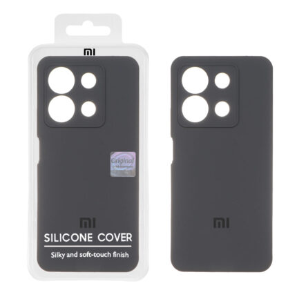 قاب سیلیکونی پاک کنی اورجینال Master Quality مدل Xiaomi Redmi Note 13 4G - خاکستری (پک دار)