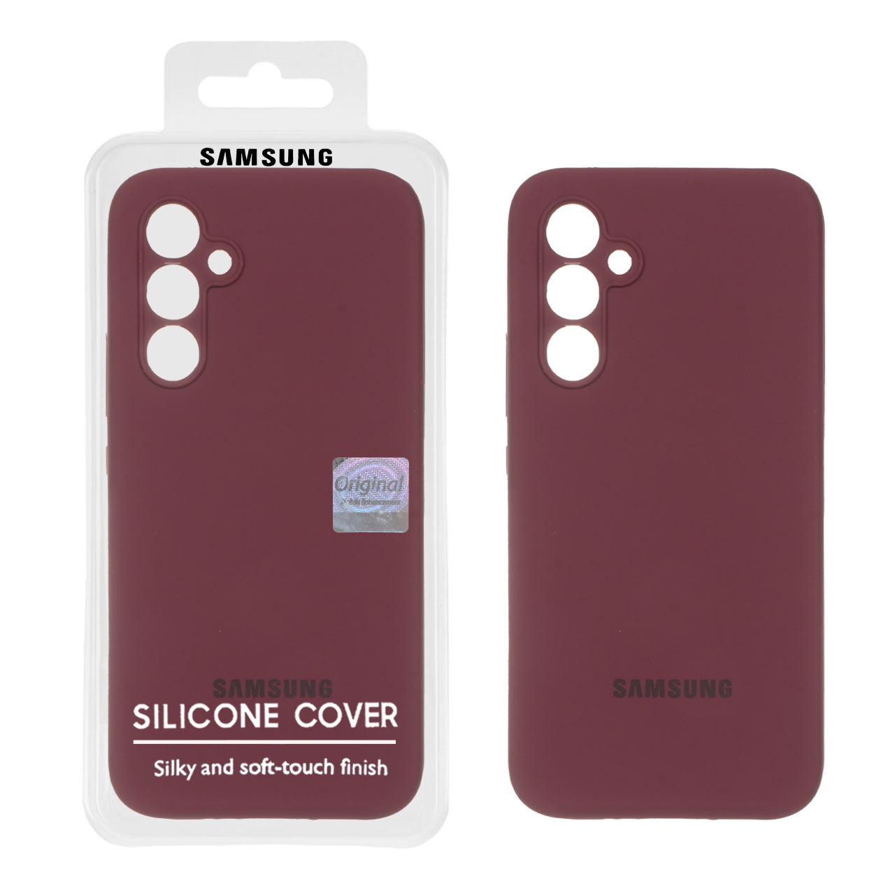 1316724 قاب سیلیکونی پاک کنی اورجینال Master Quality مدل Samsung Galaxy A54 - زرشکی (پک دار) - تصویر 1