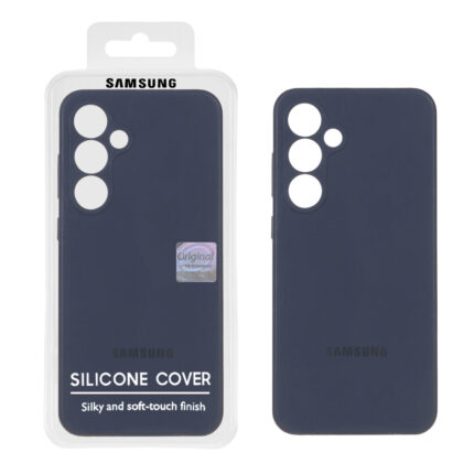 قاب سیلیکونی پاک کنی اورجینال Master Quality مدل Samsung Galaxy S24 FE - سرمه ای (پک دار)