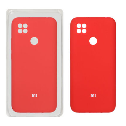قاب سیلیکونی پاک کنی محافظ لنزدار اورجینال Xiaomi Redmi 10A / Redmi 9C / Poco C31 - قرمز (پک اصلی)