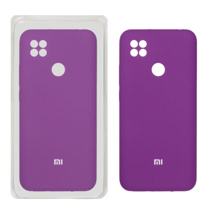 قاب سیلیکونی پاک کنی محافظ لنزدار اورجینال Xiaomi Redmi 10A / Redmi 9C / Poco C31 - ارغوانی (پک اصلی)