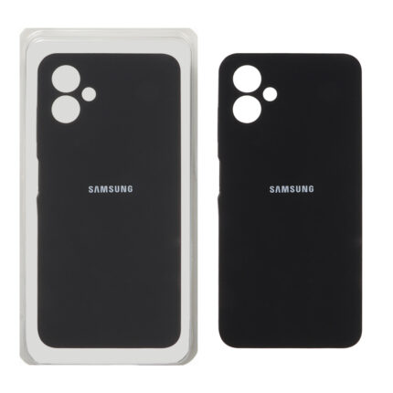 قاب سیلیکونی پاک کنی محافظ لنزدار اورجینال Samsung Galaxy A06 - مشکی (پک اصلی)