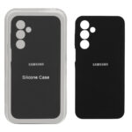 قاب سیلیکونی پاک کنی محافظ لنزدار اورجینال Samsung Galaxy A16 - مشکی (پک اصلی)
