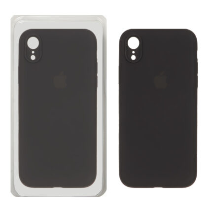 قاب سیلیکونی پاک کنی محافظ لنزدار اورجینال Apple iPhone XR - مشکی (پک اصلی)