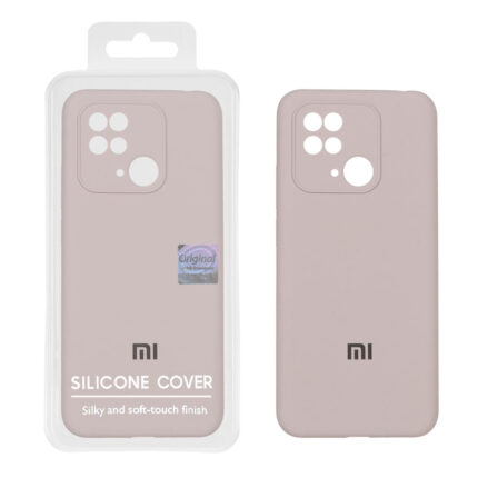 قاب سیلیکونی پاک کنی اورجینال Master Quality مدل Xiaomi Redmi 10C / Redmi 10 Power / Poco C40 - خاکی (پک دار)