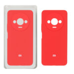 قاب سیلیکونی پاک کنی محافظ لنزدار اورجینال Xiaomi Redmi A3 / A3x / Poco C61 - قرمز (پک دار)