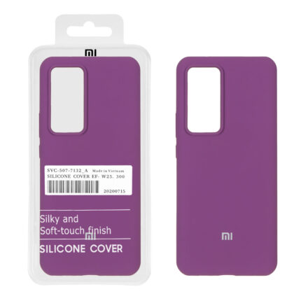 قاب سیلیکونی پاک کنی اورجینال درجه یک Xiaomi Mi 12T / Mi 12T Pro / Redmi K50 - ارغوانی (پک دار)