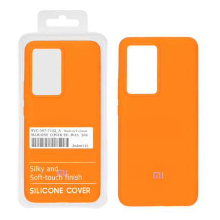 قاب سیلیکونی پاک کنی اورجینال درجه یک Xiaomi Poco F5 Pro / Redmi K60 - نارنجی (پک دار)