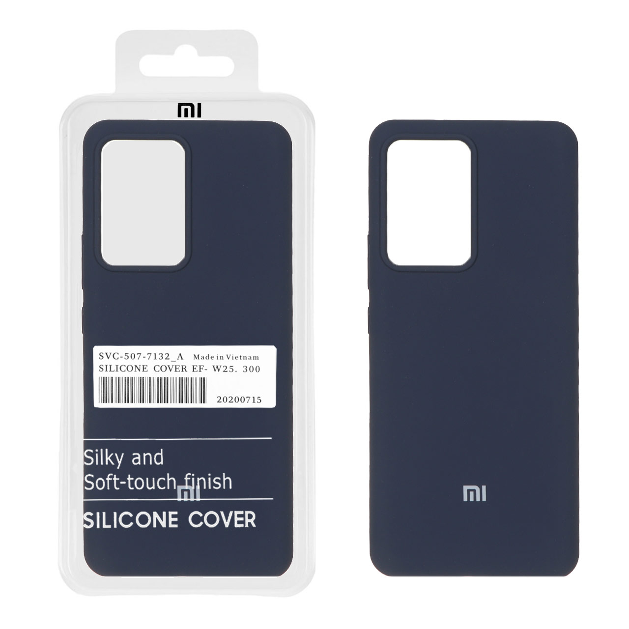 1335824 قاب سیلیکونی پاک کنی اورجینال درجه یک Xiaomi Mi 13 Lite - سرمه ای (پک دار) - تصویر 1
