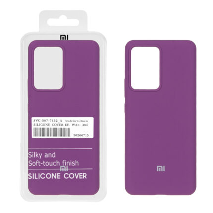 قاب سیلیکونی پاک کنی اورجینال درجه یک Xiaomi Mi 13 Lite - ارغوانی (پک دار)