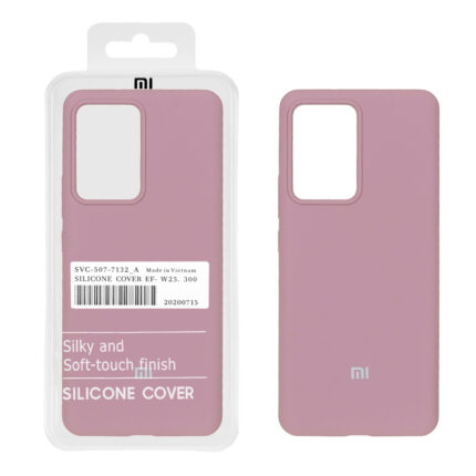 قاب سیلیکونی پاک کنی اورجینال درجه یک Xiaomi Mi 13 Lite - بنفش کدر (پک دار)