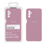 قاب سیلیکونی پاک کنی اورجینال درجه یک Samsung Galaxy M52 - بنفش کدر (پک دار)