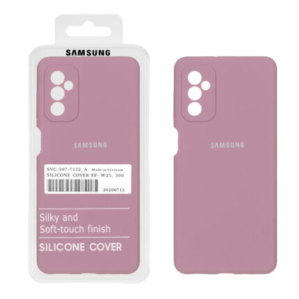 قاب سیلیکونی پاک کنی اورجینال درجه یک Samsung Galaxy M52 - بنفش کدر (پک دار)