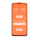 محافظ صفحه نمایش شیشه ای Samsung Galaxy A34 - Full Cover 21D (بدون پک) - مشکی