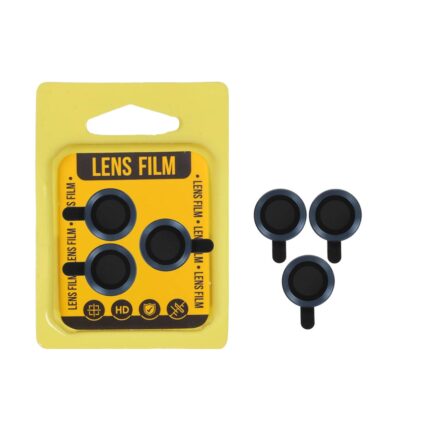 محافظ لنز رینگی اورجینال Apple iPhone 13 / 13 Mini / 12 Pro Max - سرمه ای (پک زرد)