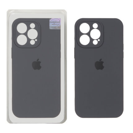 قاب سیلیکونی پاک کنی اورجینال Master Quality مدل Apple iPhone 14 Pro Max - خاکستری (پک دار)