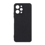 قاب طرح چرم حصیری Golden lion مدل Xiaomi Redmi 12 / Poco M6 Pro 5G - مشکی