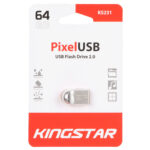 KingStar Pixel KS231 USB2.0 Flash Memory-64GB - نقره ای (گارانتی متین)