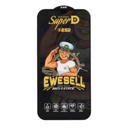 محافظ صفحه نمایش شیشه ای Full Cover Super D Esd Ewesell مدل Apple iPhone 12 Pro Max (بدون پک)
