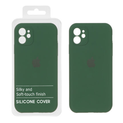 قاب سیلیکونی پاک کنی اورجینال Master Quality مدل Apple iPhone 11 - سبز تیره (پک دار)