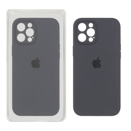 قاب سیلیکونی پاک کنی اورجینال Master Quality مدل Apple iPhone 12 Pro Max - خاکستری (پک دار)