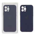 قاب سیلیکونی پاک کنی اورجینال Master Quality مدل Apple iPhone 12 Pro Max - سرمه ای (پک دار)