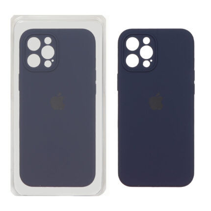 قاب سیلیکونی پاک کنی اورجینال Master Quality مدل Apple iPhone 12 Pro Max - سرمه ای (پک دار)