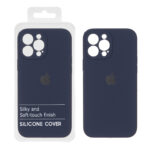 قاب سیلیکونی پاک کنی اورجینال Master Quality مدل Apple iPhone 13 Pro Max - سرمه ای (پک دار)