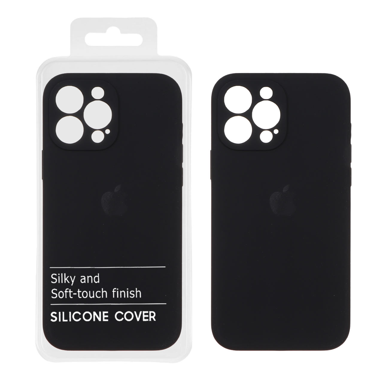 1348160 قاب سیلیکونی پاک کنی اورجینال Master Quality مدل Apple iPhone 13 Pro Max - مشکی (پک دار) - تصویر 1