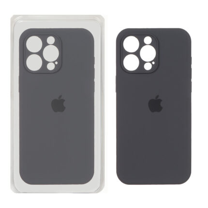 قاب سیلیکونی پاک کنی اورجینال Master Quality مدل Apple iPhone 15 Pro - خاکستری (پک دار)