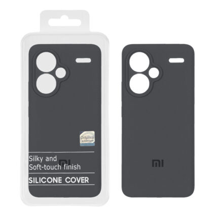 قاب سیلیکونی پاک کنی اورجینال Master Quality مدل Xiaomi Redmi Note 13 Pro Plus 5G - خاکستری (پک دار)