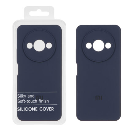 قاب سیلیکونی پاک کنی اورجینال Master Quality مدل Xiaomi Redmi A3 / A3x / Poco C61 - سرمه ای (پک دار)