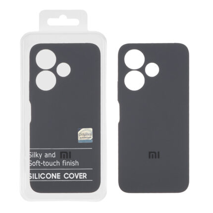 قاب سیلیکونی پاک کنی اورجینال Master Quality مدل Xiaomi Redmi 13X / Redmi 13 4G / Poco M6 4G - خاکستری (پک دار)